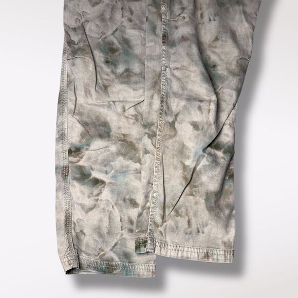 Anthropologie Wanderer Cargo Pants Camo Tie Dye Green Blue 27P - Picture 6 of 9